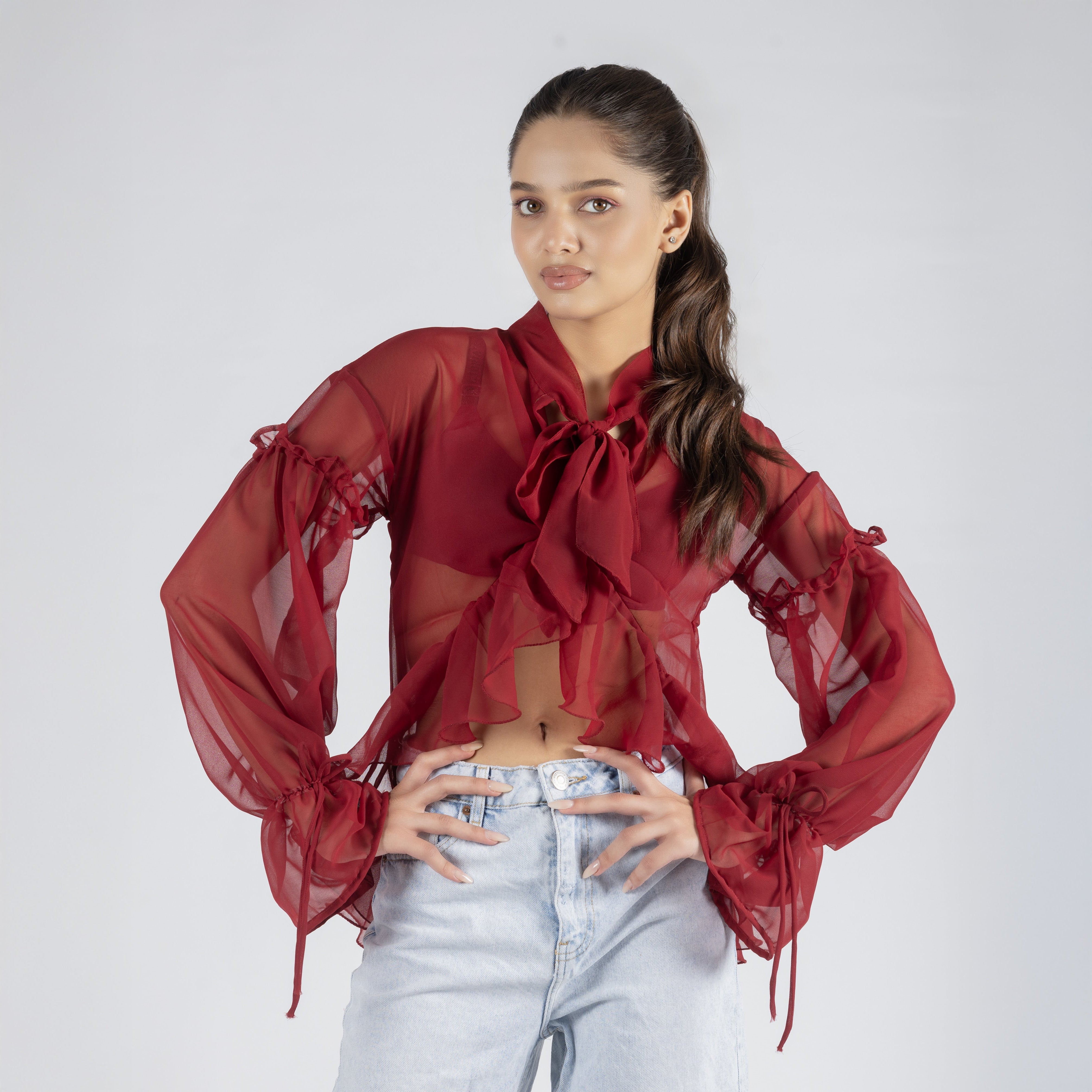 Georgette Ruffles Top