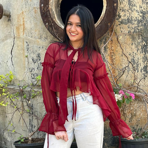 Georgette Ruffles Top