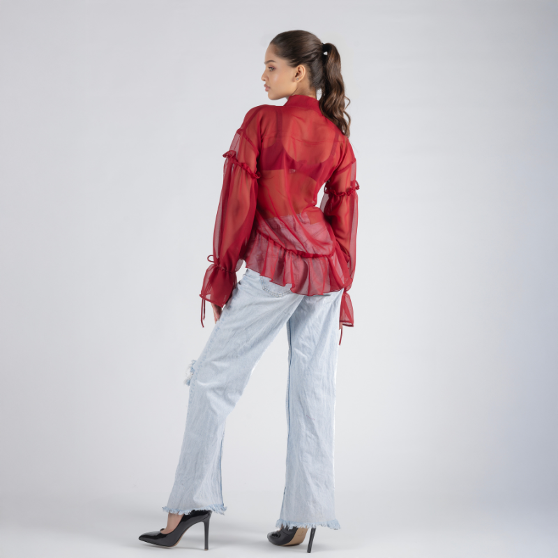 Georgette Ruffles Top