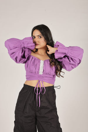 Balloon Lavender Top