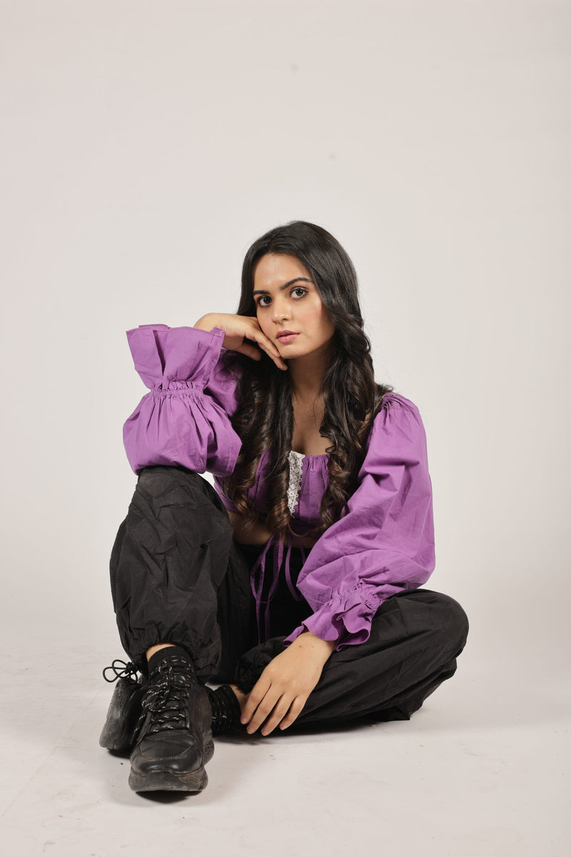 Balloon Lavender Top