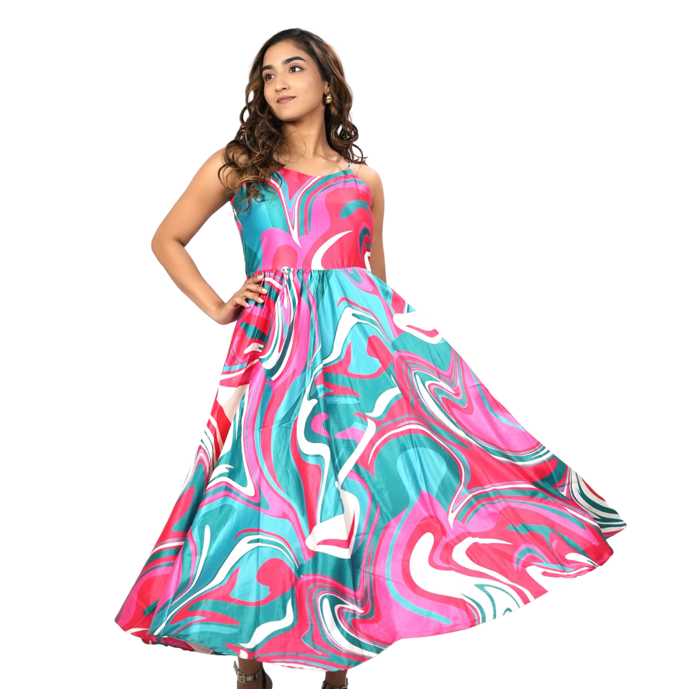 Multi Color Long Dress
