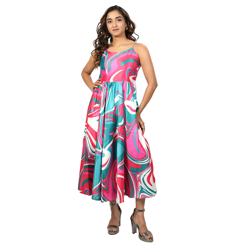 Multi Color Long Dress