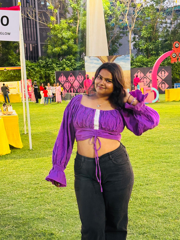 Balloon Lavender Top